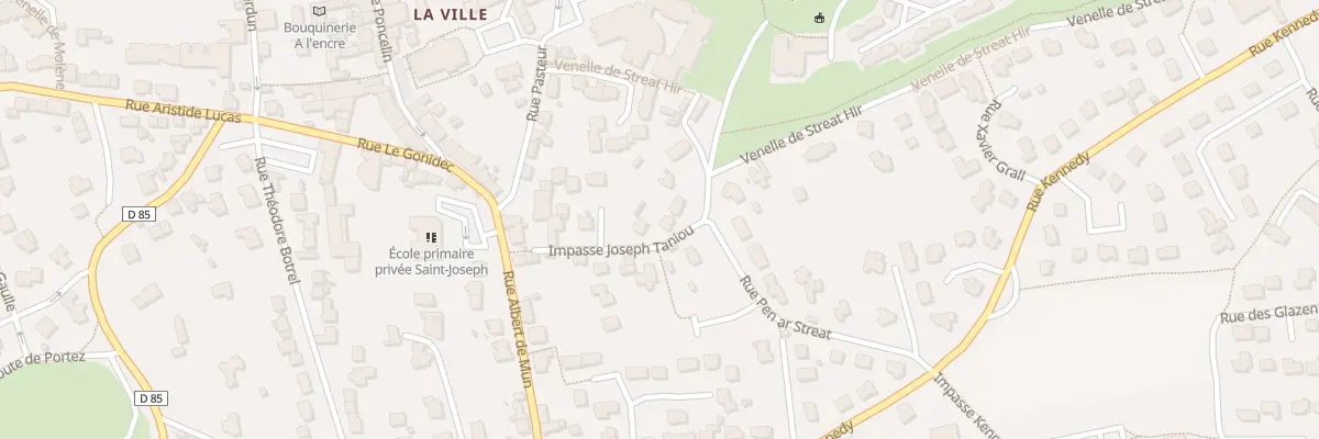 Plan du 16 Rue Joseph Taniou au Conquet