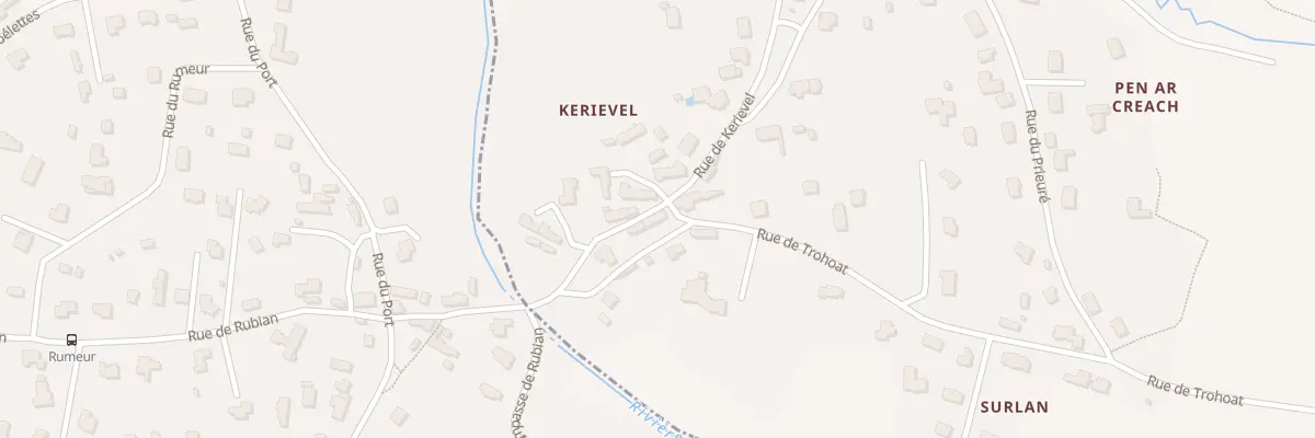 Plan du 28 Rue de Kerievel à Lampaul-Plouarzel