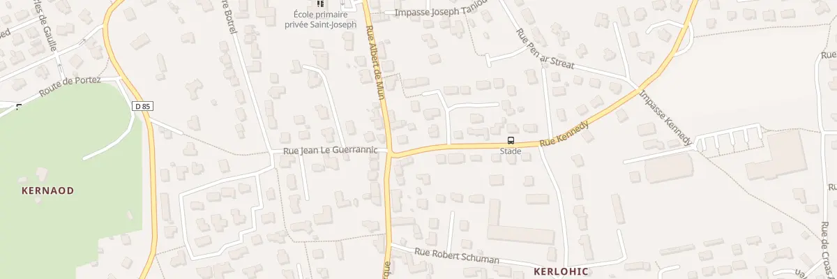 Plan du 4 Rue John Fitzgerald Kennedy au Conquet