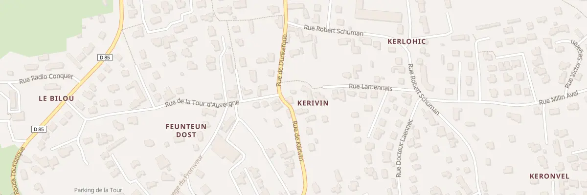 Plan du 474 Rue de Kérivin au Conquet