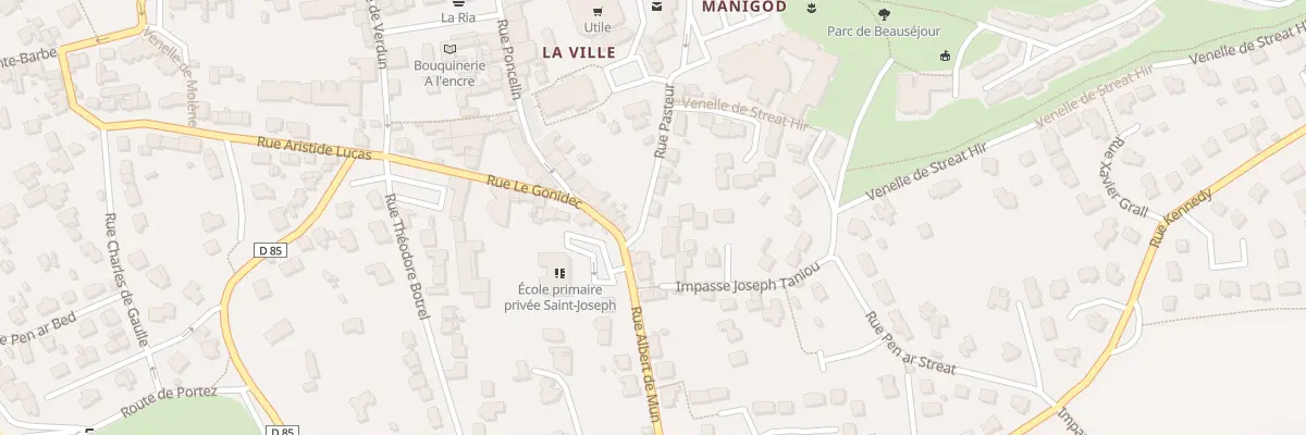 Plan du 3 Rue Louis Pasteur au Conquet