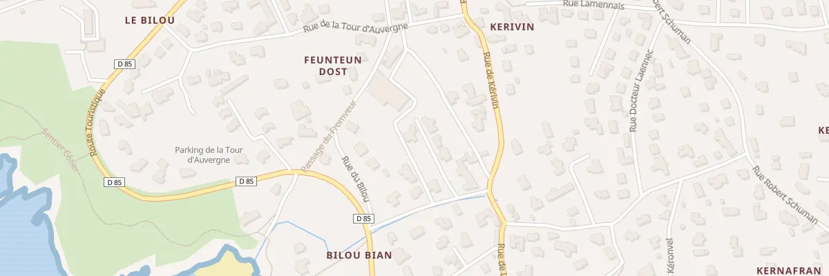 Plan du 9 Rue Beniguet au Conquet