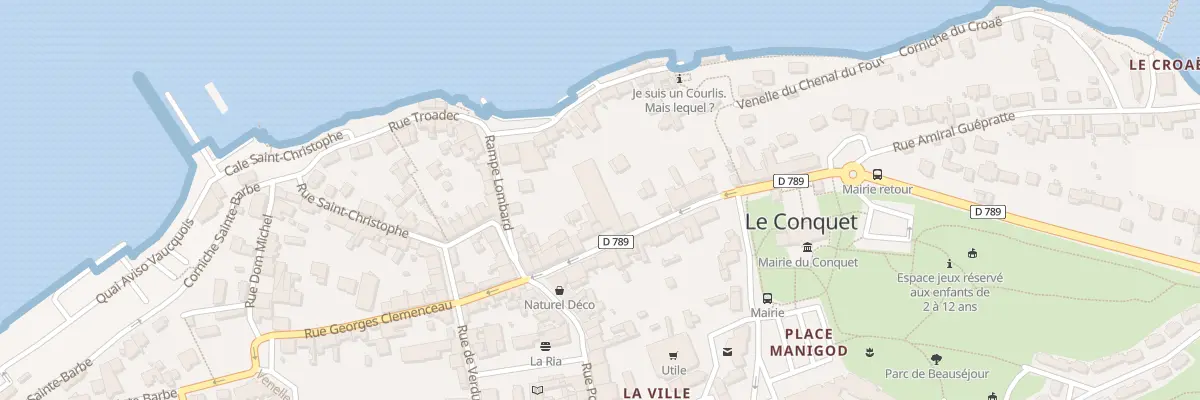 Plan du 16 Rue Lieutenant Jourden au Conquet