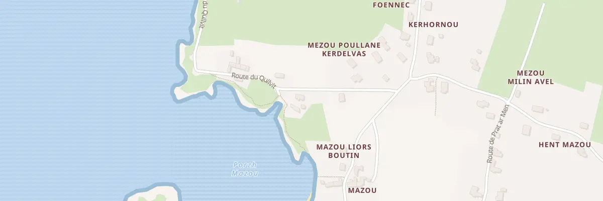 Plan du 6 Rte de Quilvit à Porspoder