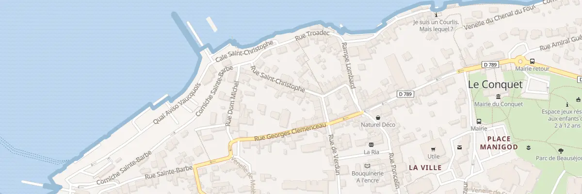 Plan du 8 Rue Saint Christophe au Conquet