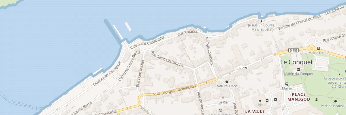 Plan du 9 Rue Saint Christophe au Conquet