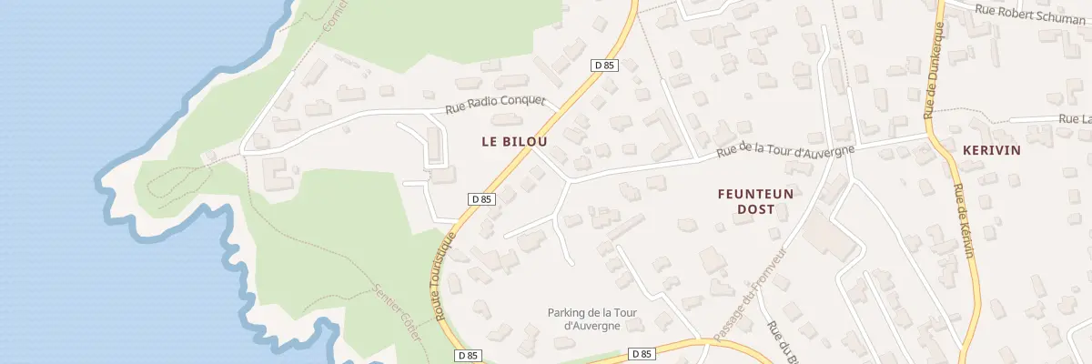 Plan du 35 Rue de la Tour d’Auvergne au Conquet