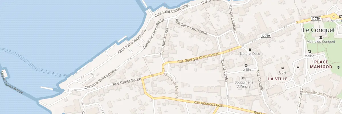 Plan du 13 Rue Georges Clémenceau au Conquet