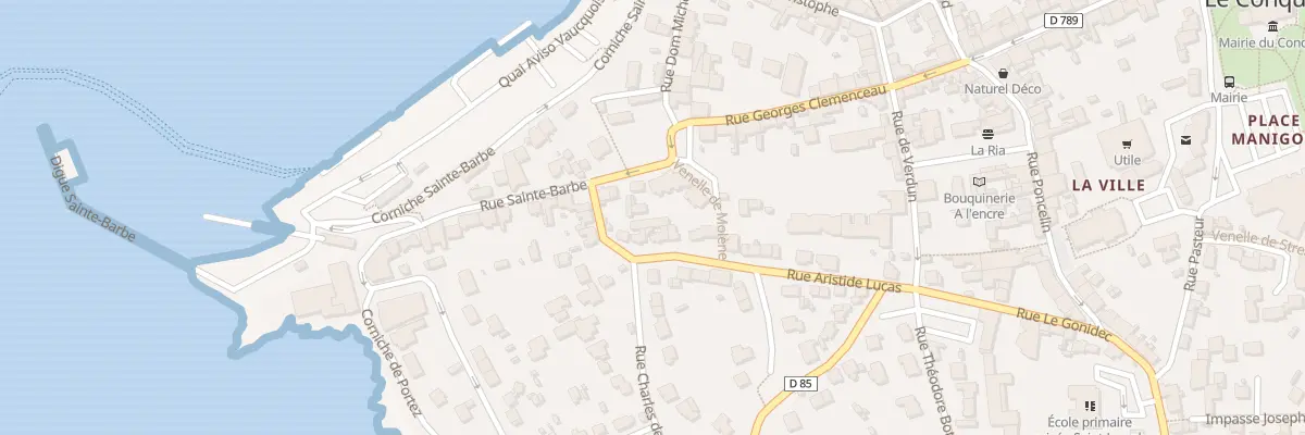 Plan du 2 Rue Sainte Barbe au Conquet