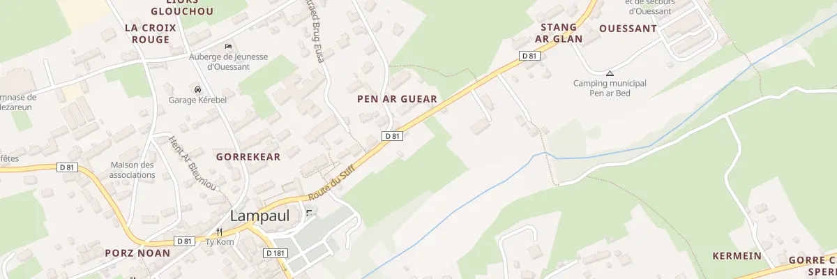 Plan du 734 Penarguear à Ouessant