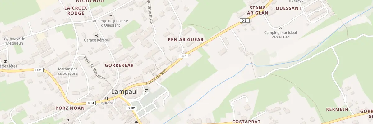 Plan du 734A Penarguear à Ouessant