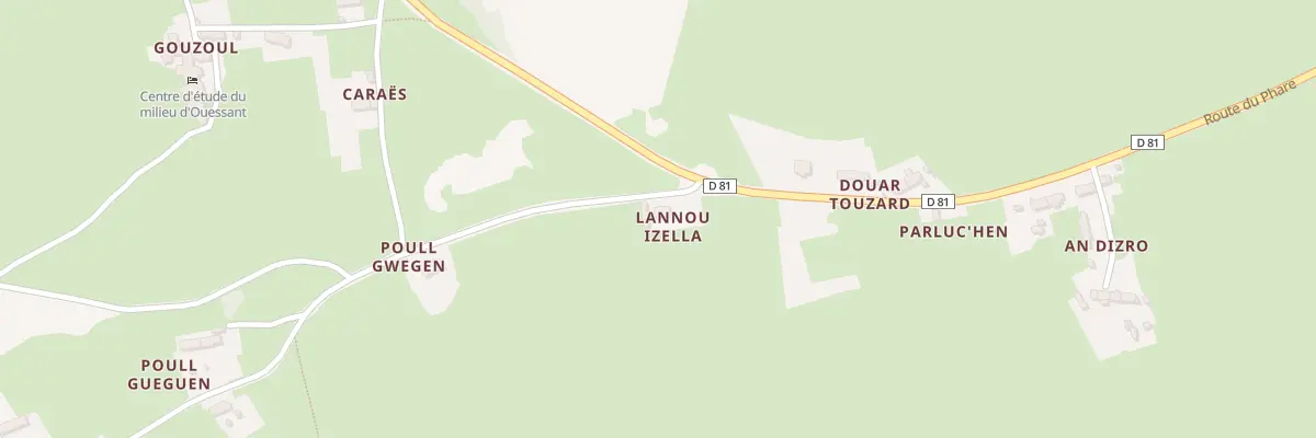 Plan du 22 Lannou Izella à Ouessant