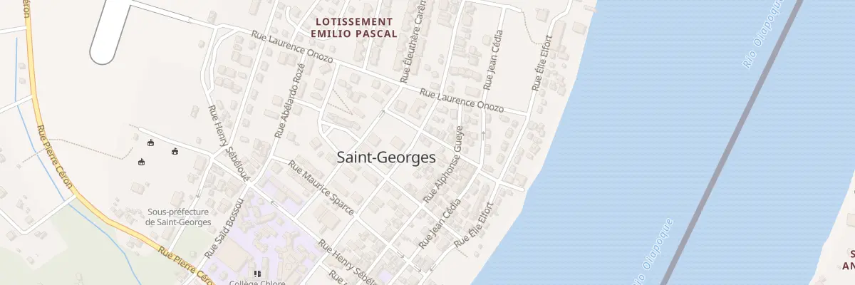 Plan du 9901 Rue Alphonse Gueye à Saint-Georges