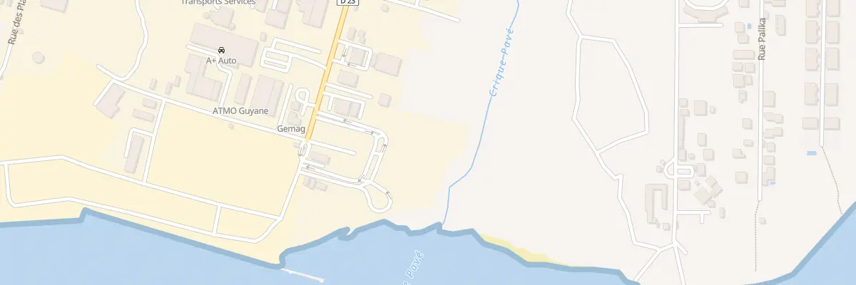 Plan du 22D Zi Indust Degrad des Cann à Remire-Montjoly