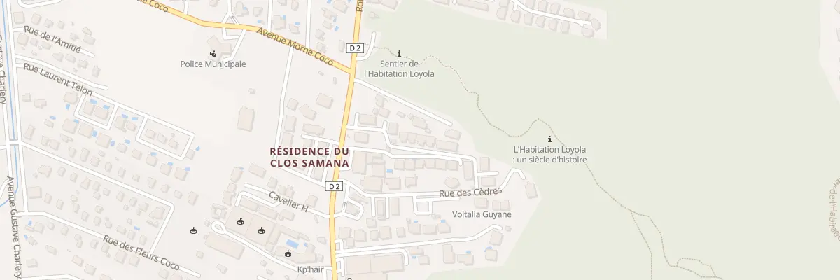 Plan du 9001 Rue de l’INDIGOTERIE à Remire-Montjoly