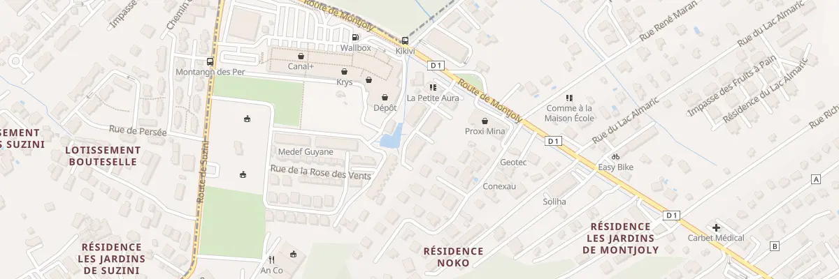 Plan du 2171 Rte de Montjoly (Rd1) à Remire-Montjoly