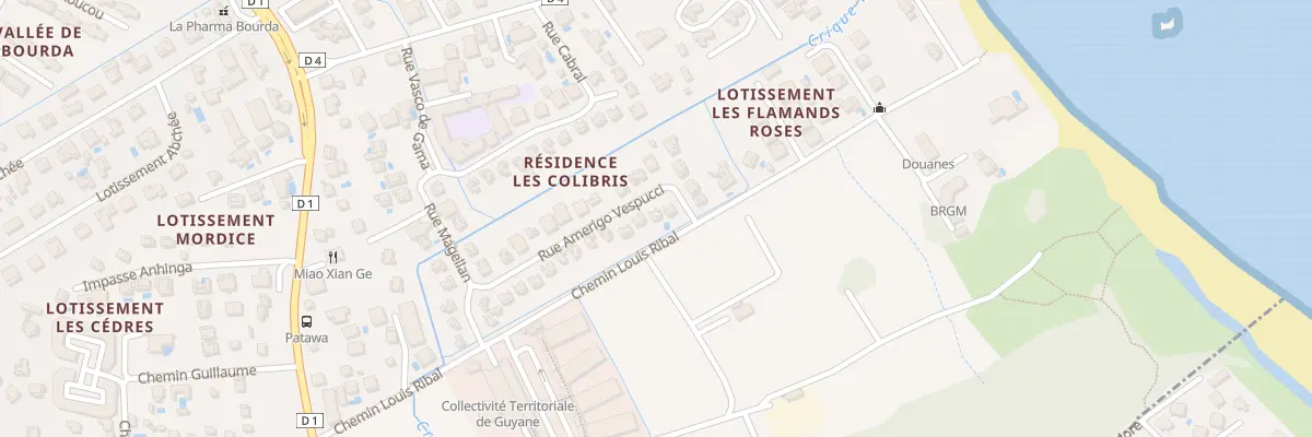 Plan du 13 Rue Amerigo Vespucci à Cayenne