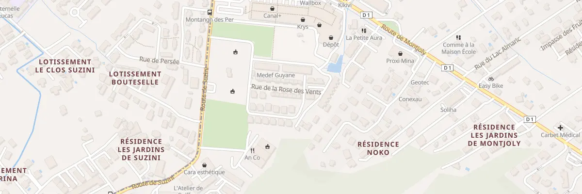 Plan du 10 Rue de la ROSE DES VENTS à Remire-Montjoly