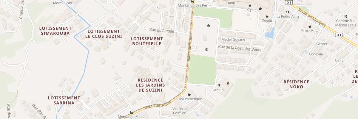 Plan du 4 Imp de la Croix du Sud à Cayenne