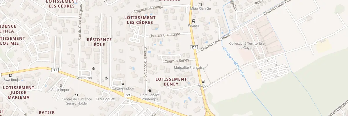 Plan du 13 Chem Béney à Cayenne