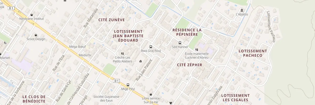 Plan du 9019 Cité Zephir à Cayenne
