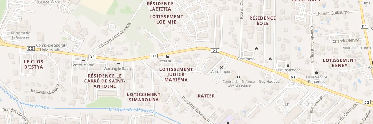 Plan du 4 Lot Judick Mariema à Cayenne