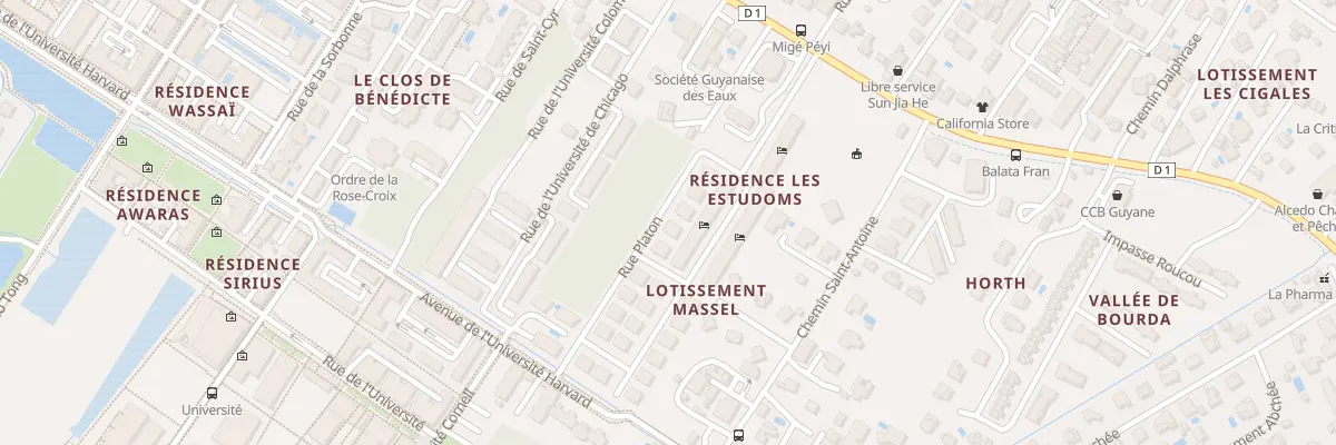 Plan de Res Les Estudoms à Cayenne