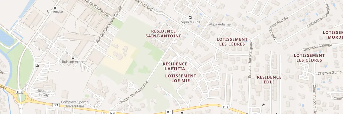 Plan du 2 Rue Yapock à Cayenne