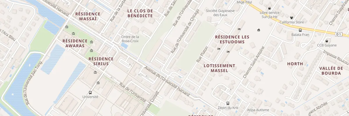 Plan du 2692 Rte de Montabo (D1) à Cayenne