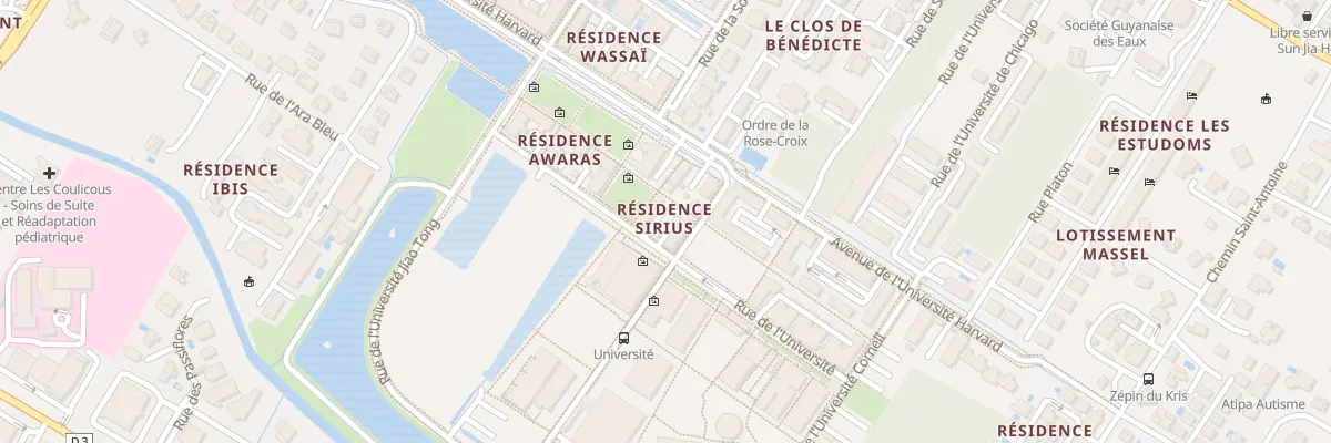 Plan du 7 Rue de l’Université à Cayenne