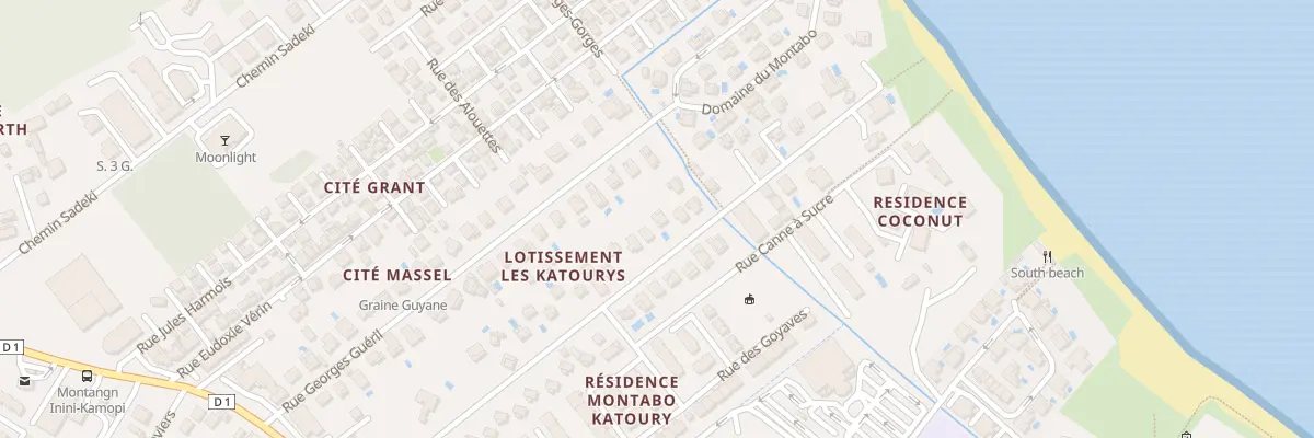 Plan du 31 Rue des Noix de Coco à Cayenne