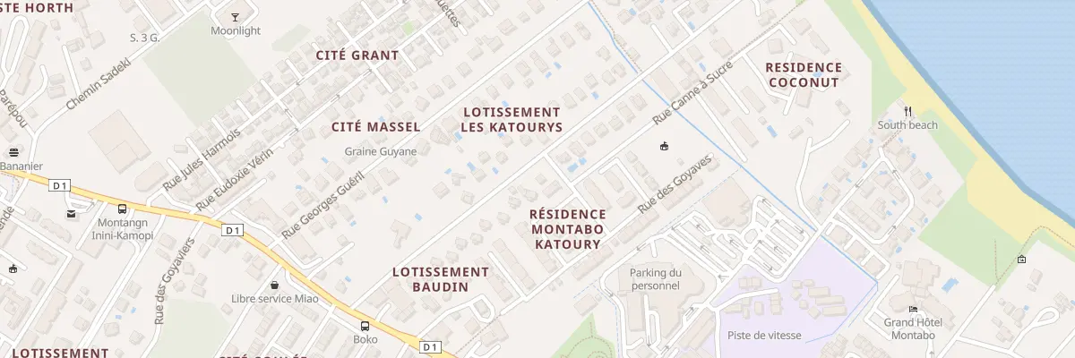 Plan du 24B Rue des Noix de Coco à Cayenne