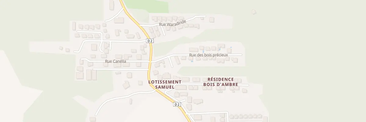 Plan du 2820F Rte d’Attila Cabassou à Remire-Montjoly