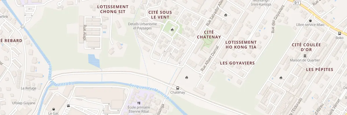 Plan du 128 Rue Salvador Allende à Cayenne