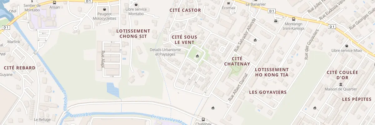 Plan du 84 Rue Salvador Allende à Cayenne
