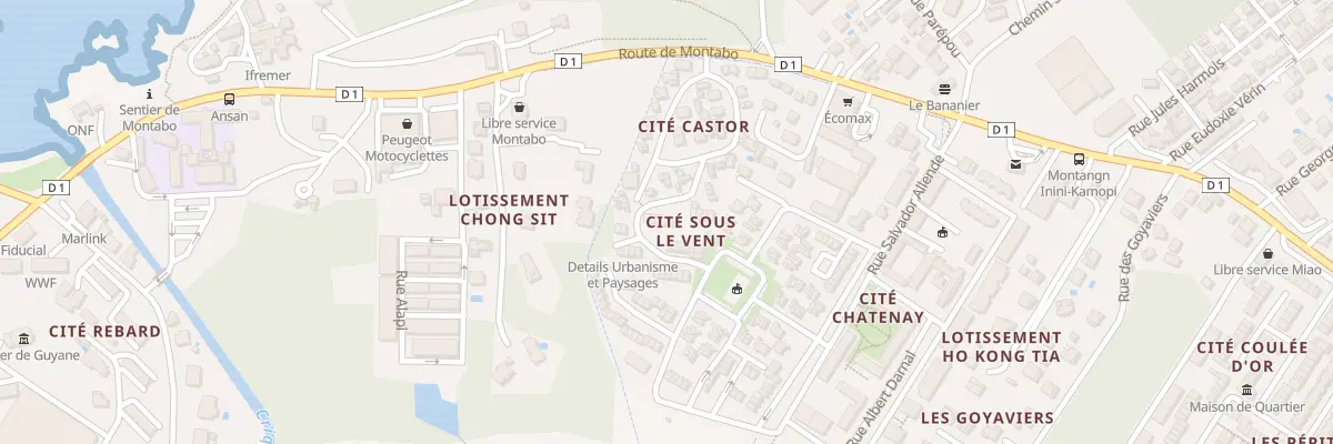 Plan du 11 Rue Raymond Tribord à Cayenne
