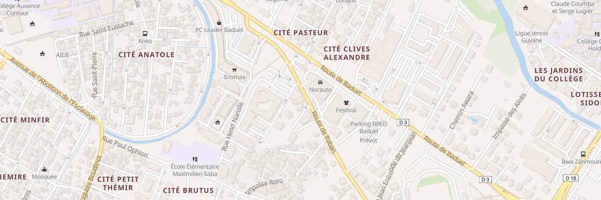 Plan du 238B Rte de Raban à Cayenne