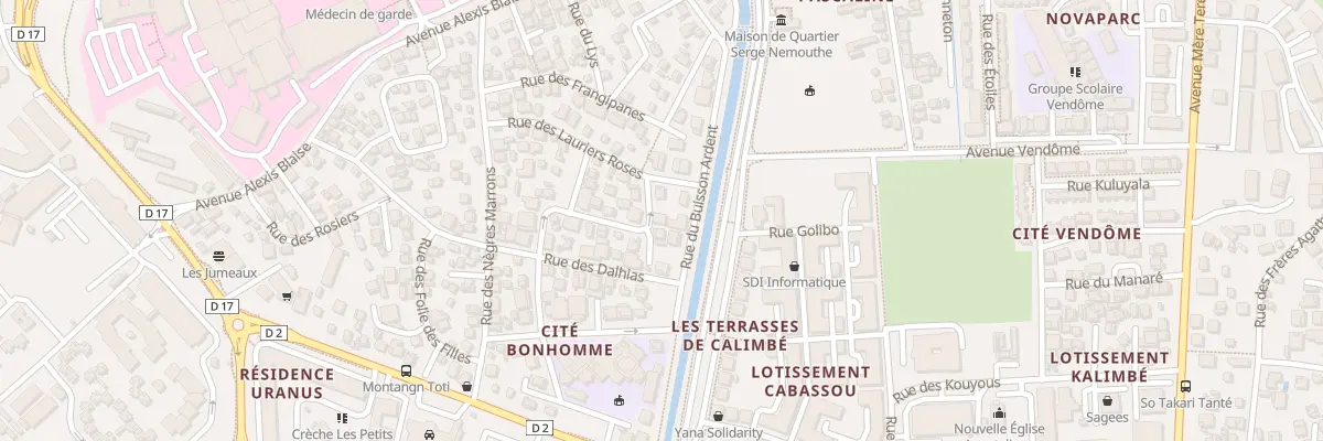 Plan du 14 Rue des Immortelles à Cayenne