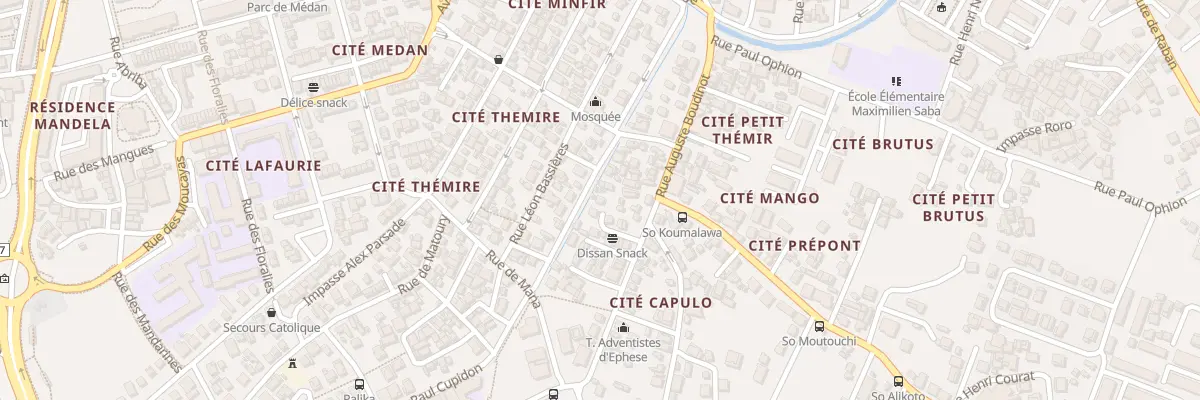 Plan du 9 Rue Auguste Boudinot à Cayenne