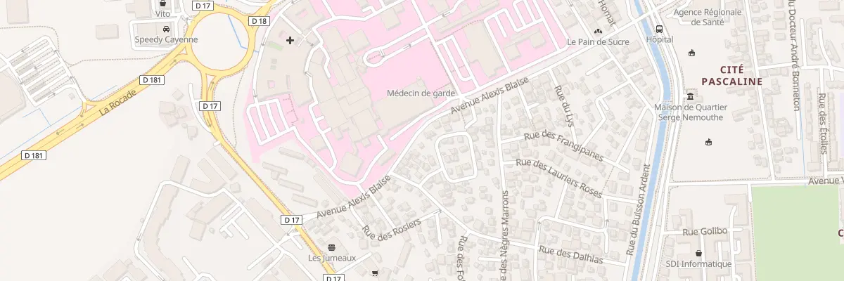 Plan du 9039 Av des Flamboyants à Cayenne