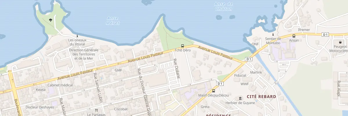 Plan du 2 Res Océane à Cayenne