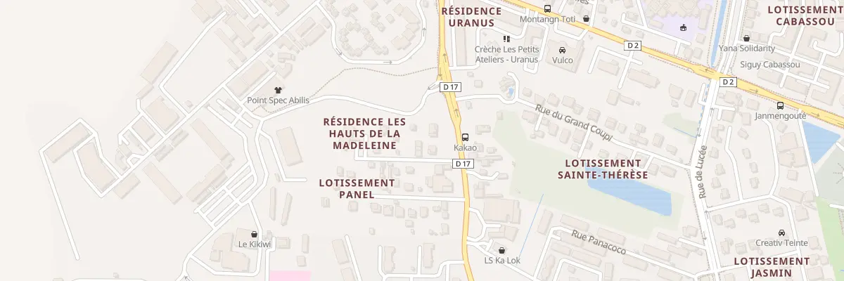 Plan du 1751 Rte de la Madeleine à Cayenne