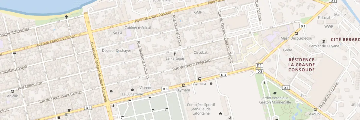 Plan du 16 Rue Samuel Lubin à Cayenne