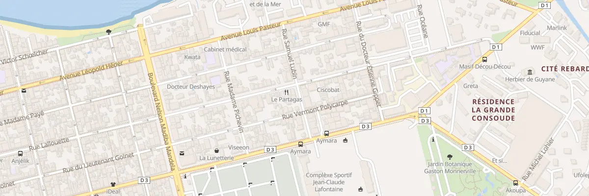Plan du 14 Rue Samuel Lubin à Cayenne
