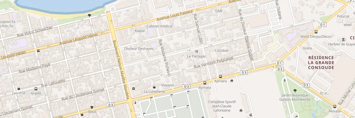 Plan du 34 Av François Voltaire à Cayenne