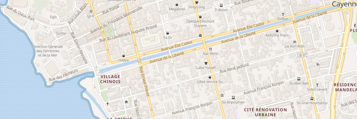 Plan du 24B Av de la Liberté Rive Ga à Cayenne