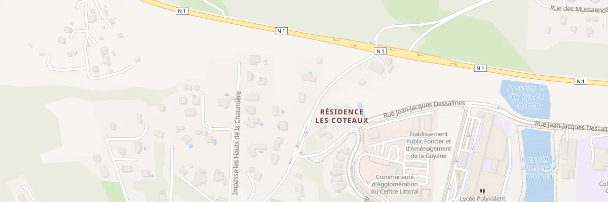 Plan du 94 Les Hauts de la Chaumiere à Matoury