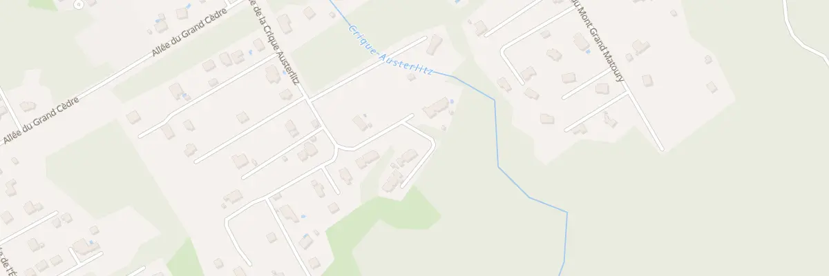 Plan du 950 All de la Crique Austerlitz à Matoury
