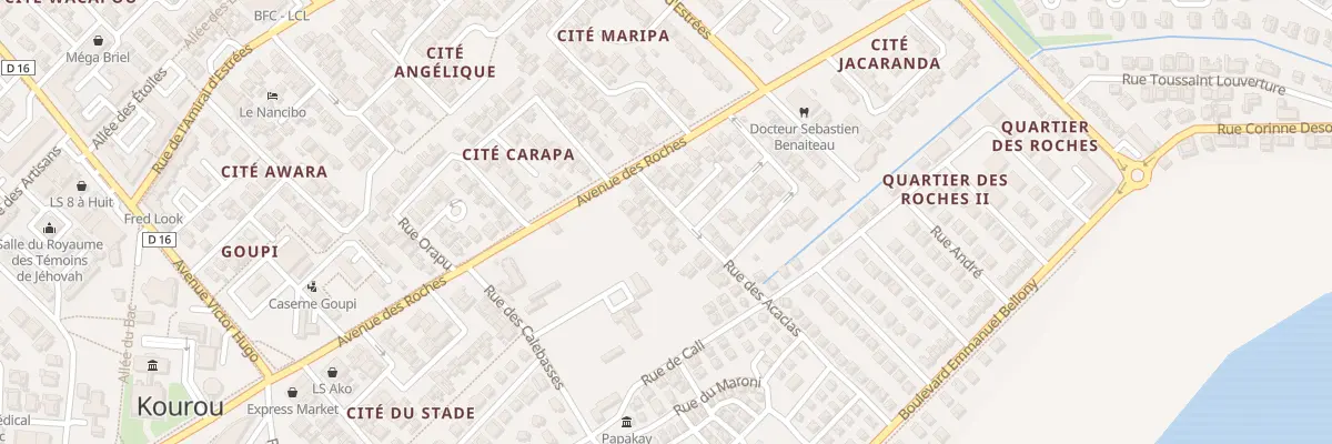Plan du 7 Rue des Acacias à Kourou
