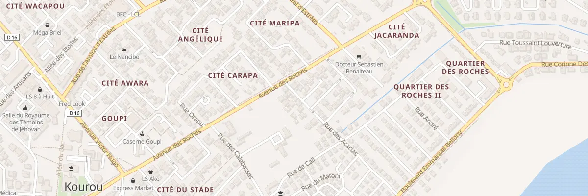 Plan du 4 Rue des Acacias à Kourou